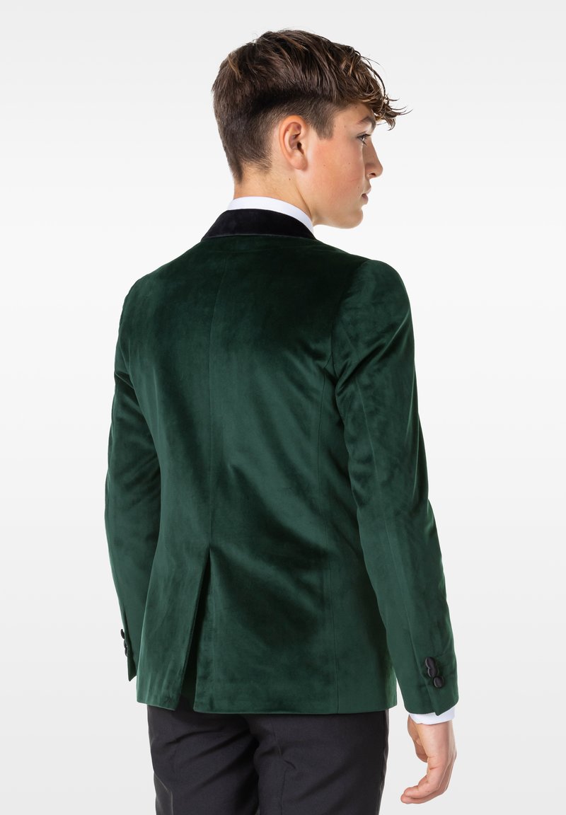 Costume Garçon élégant Mintgreen Blazer Velours Garçon Enfant Costume Tuxedo 1 Bouton Veste Smoking 7-14 Ans - Élégant Pour Mariages Et Fêtes