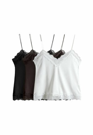 REGULAR FIT - 3 PACK - Tops - black chocolate brown white