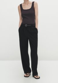 Massimo Dutti Pantaloni - black
