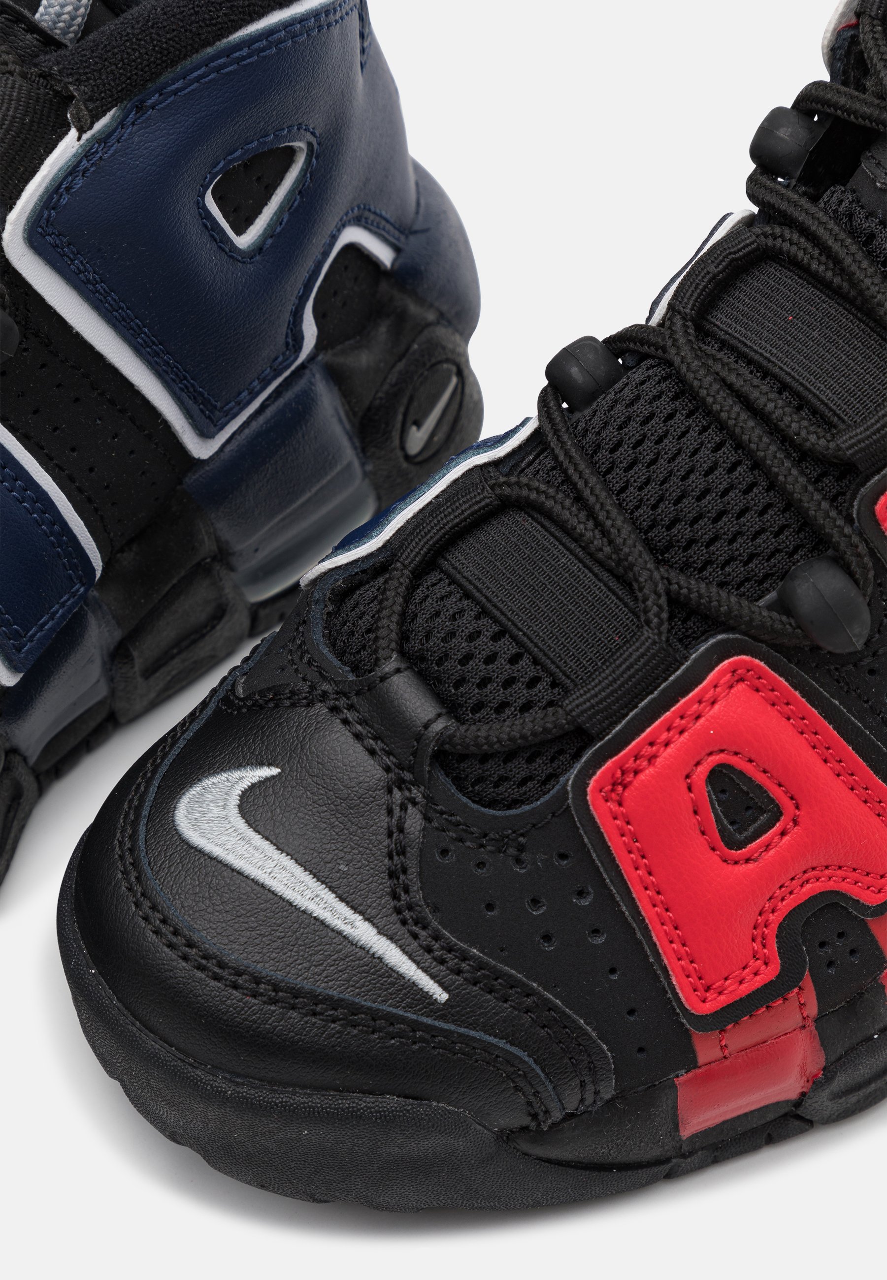 Nike Sportswear AIR MORE UPTEMPO - Sneaker high - black/university  red/midnight navy/white/schwarz - Zalando.ch