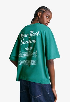 SHORT SLEEVE - T-shirt con stampa - evergreen