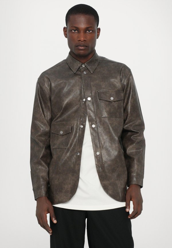 ARMY SHIRT - Faux leather jacket2