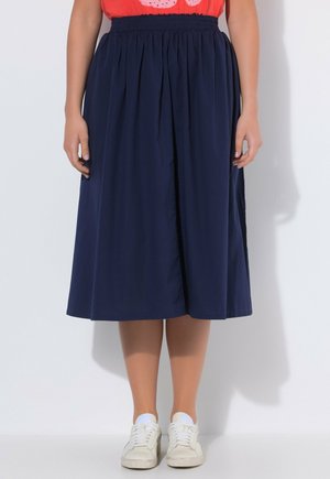 Ulla Popken MIDI, ELASTIKBUND, STRETCHKOMFORT - A-Linien-Rock - ink blue
