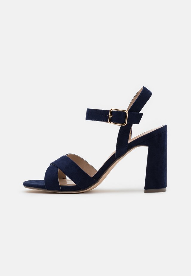 SELENA BLOCK - Sandales à talons hauts - navy