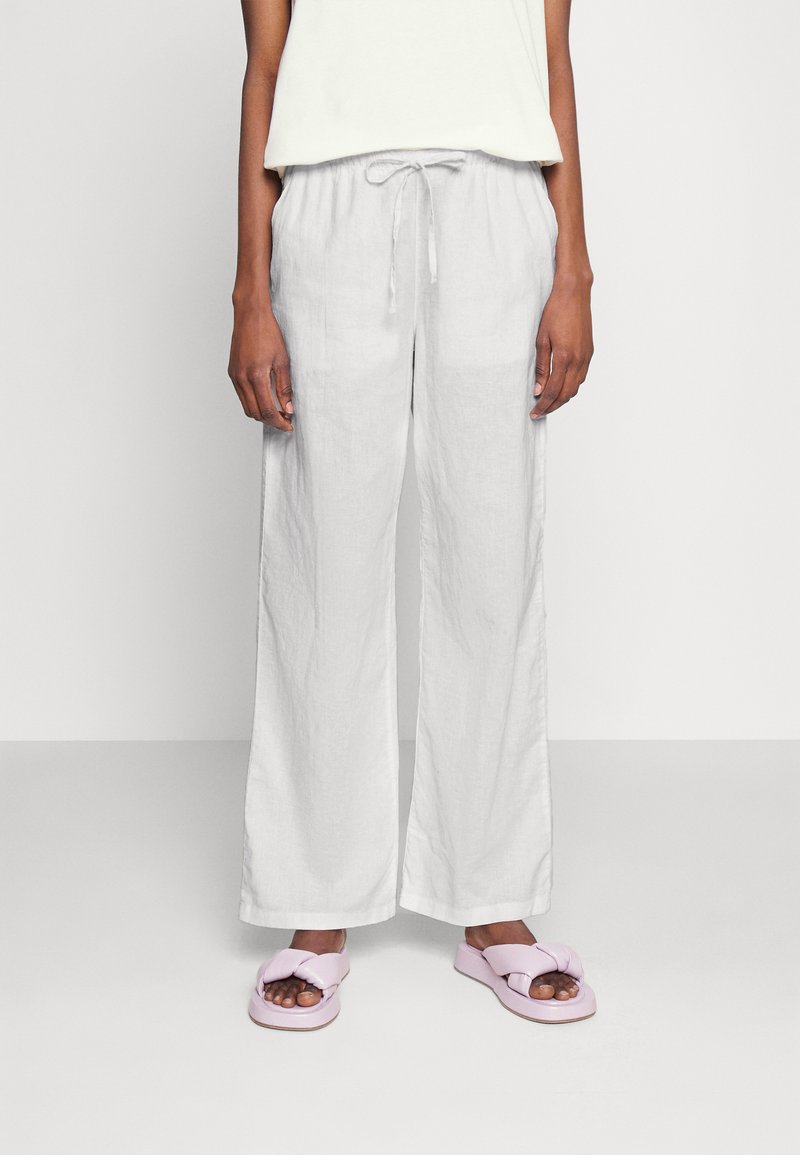 Gina Tricot BLEND TROUSERS - Hlače - white