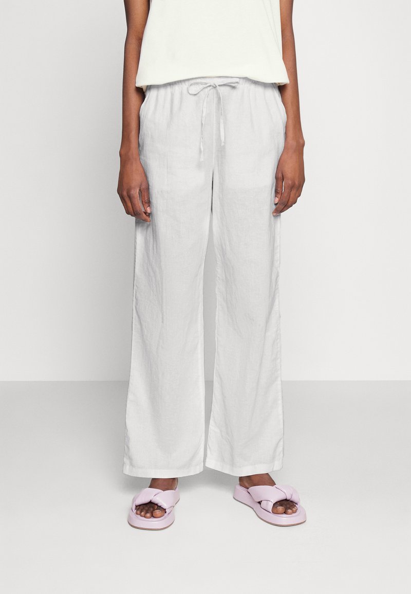 Gina Tricot TROUSERS - Bukser - white/hvid - Zalando.dk