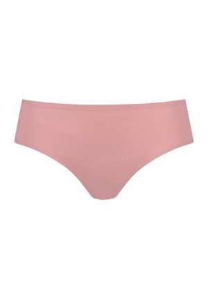 Culotte hipster rose pour femme sans couture, avec une finition lisse et une taille basse.