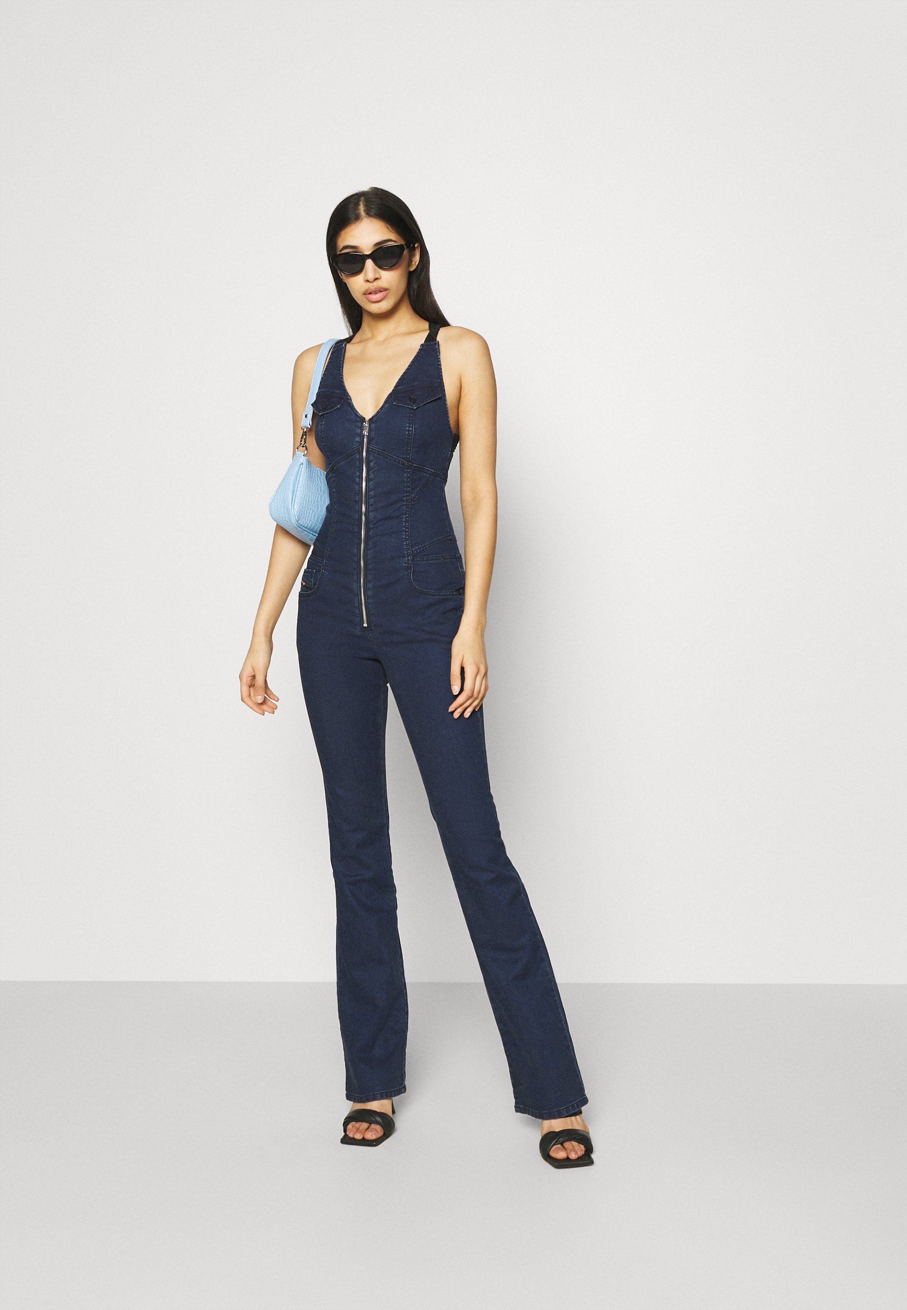 Diesel D-JISIL-SP-NE - Tuta jumpsuit - medium blue/blu denim - Zalando.it