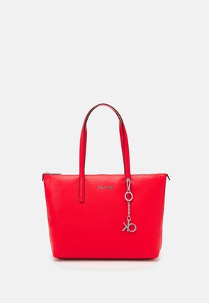 SHOPPER WAVE SAFFIANO - Tote bag - red
