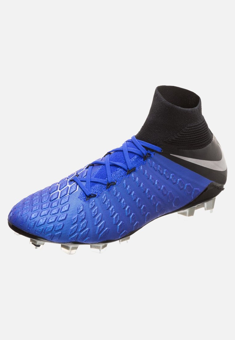 Nike Performance HYPERVENOM PHANTOM - Voetbalschoenen met kunststof noppen  - racer blue/metallic silver/black/volt/Blauw - Zalando.nl