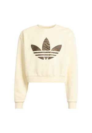 LOOSE BOXY CREW-JUNIOR - Sportinis megztinis - cream white