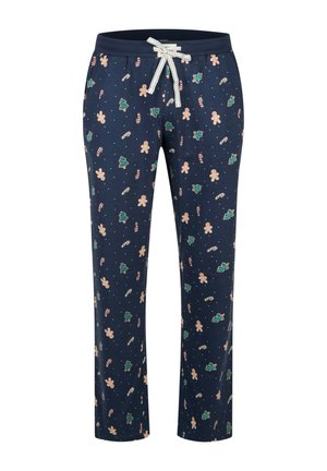 Pyjamabroek - navy bunt gingerbread
