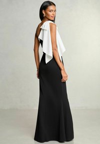 Lipsy PETITE FIT - ONE SHOULDER BOW - Iltapuku - black white