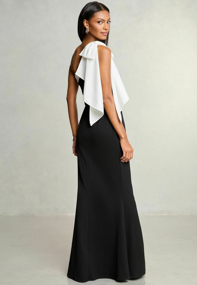 Lipsy PETITE FIT - ONE SHOULDER BOW - Occasion wear - black white/black -  Zalando