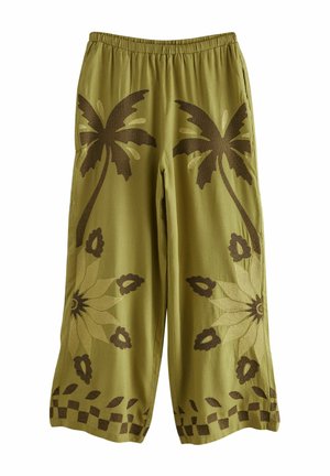 WIDE LEG - Pantaloni - green