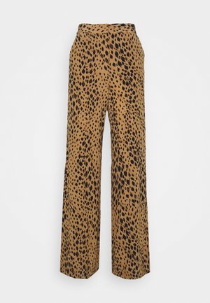 FLORA - Trousers - lark leopard