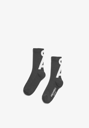 ARMEDANGELS, ARMEDANGELS SAAMUS SHORT UNISEX - Sokken - black-white