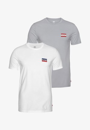 Levi's® CREWNECK GRAPHIC TEE 2 PACK - T-shirt basic