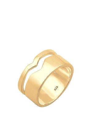 Elli GEO CUT-OUT BASIC TREND - Ring - gold-coloured