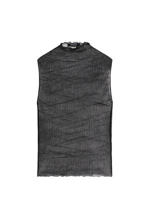 SHEER HIGH NECK - Top - black