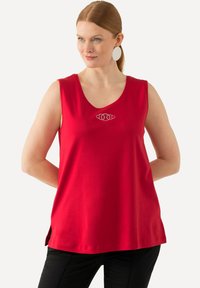 Ulla Popken PIMA  - Top - salsa