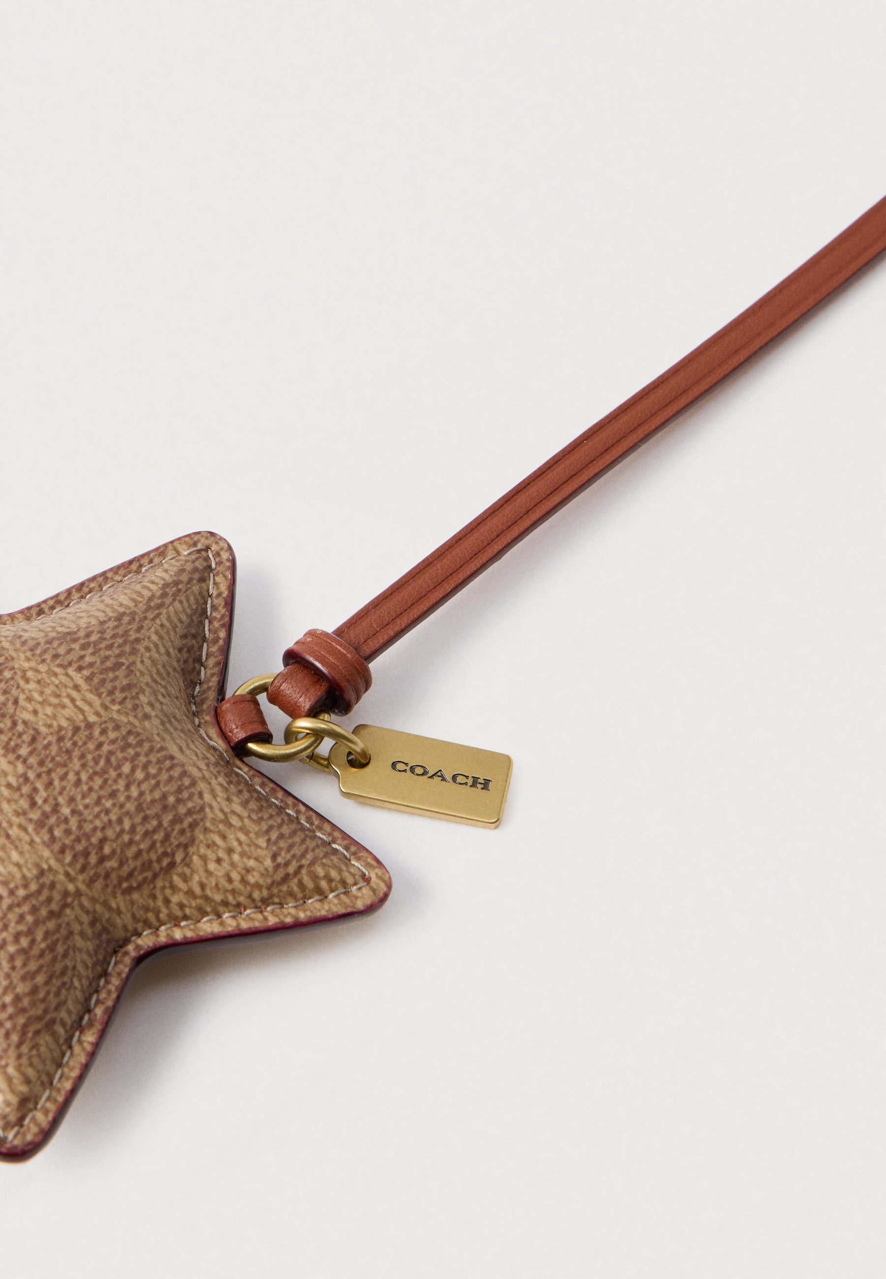 COACH STAR PUFFY SIGNATURE BAG - Keyring - tan/brown/tan - Zalando