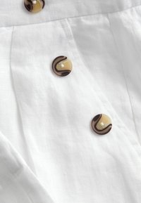Next BUTTON WIDE LEG - Nadrágok - white