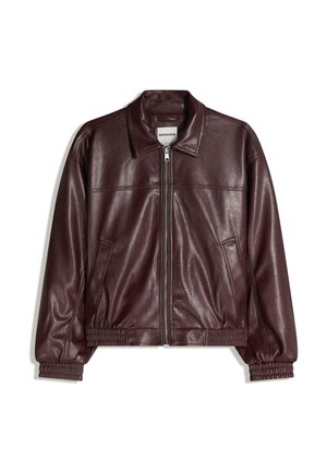 Műbőr dzseki - bordeaux