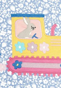 JoJo Maman B�ébé REGULAR FIT - Tops ar garām piedurknēm - blue bunny digger