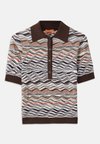 SHORT SLEEVE - поло - beige/brown