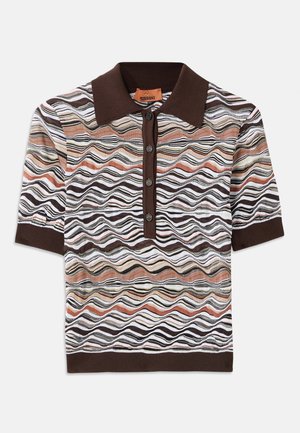 Missoni SHORT SLEEVE  - Poloshirt - beige/brown