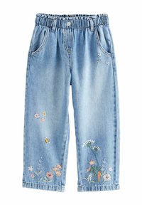 Next - FLORAL EMBROIDERED  - Jeans Straight Leg - denim Thumbnail-Bild 1