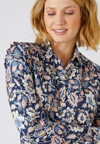 Damart À VOLANTS - Blusa - marine fleuri