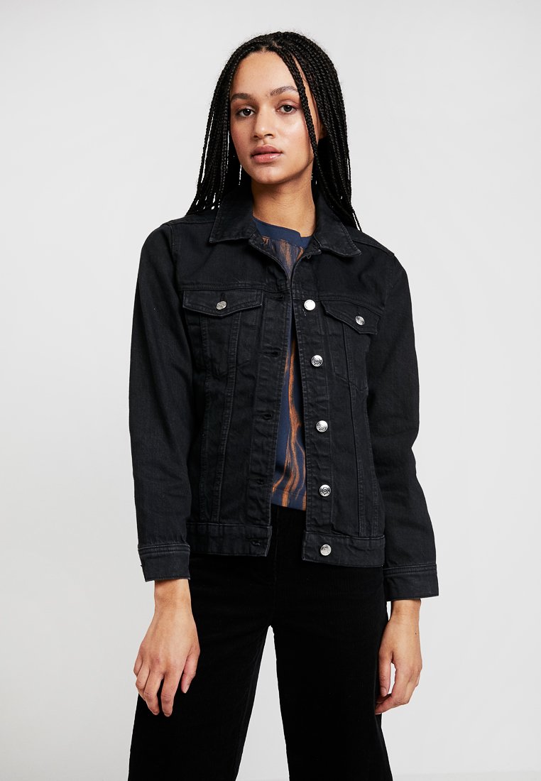 Gina Tricot SOLANGE JACKET Jeansjakke offblacksvart Gina Tricot Jeansjakke Solange Denim Jacket Svart