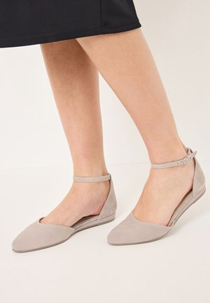 Kotníkové baleríny - taupe