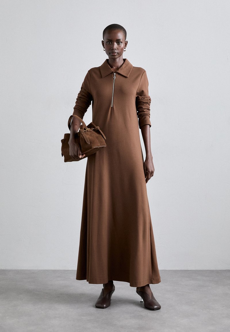 rodebjer shirt dress The Martini light silk shirt dress in Trailing