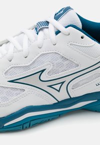 Mizuno WAVE PHANTOM 3 - Handballschuh - white/moroccan blue/silver