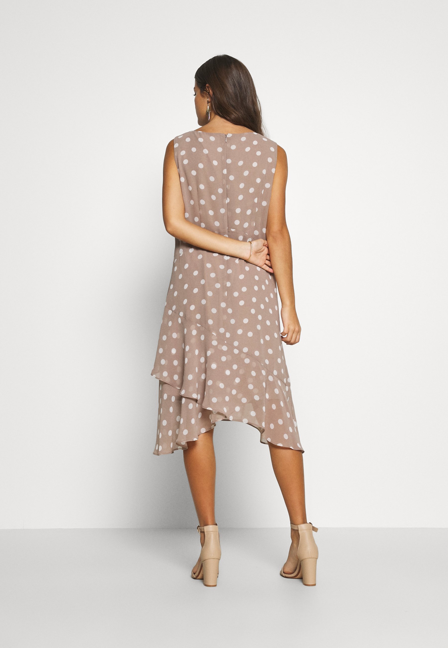 Buy wallis taupe spot dress\u003e OFF-52%