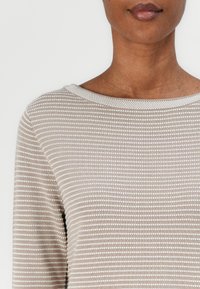 TOM TAILOR PULLOVER WITH BUBBLE STRUCTURE - Pullover - soft taupe