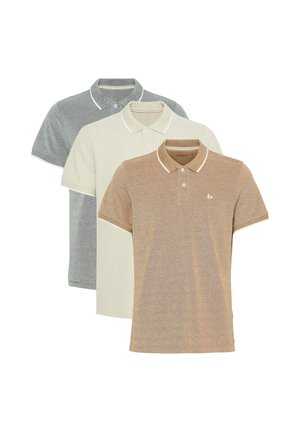 BHPOLO 3 PACK - Poloshirt - forest nighttoffeeoyester