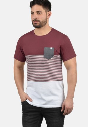 Solid SDMALTE - T-Shirt print - wine red