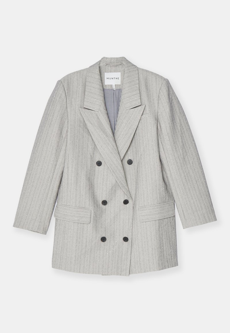 MUNTHE Halflange jas grijs