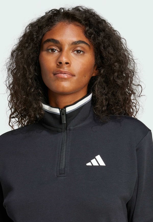 ESSENTIALS COLOR POP CROP QUARTER-ZIP TRACK - Sweatshirt2