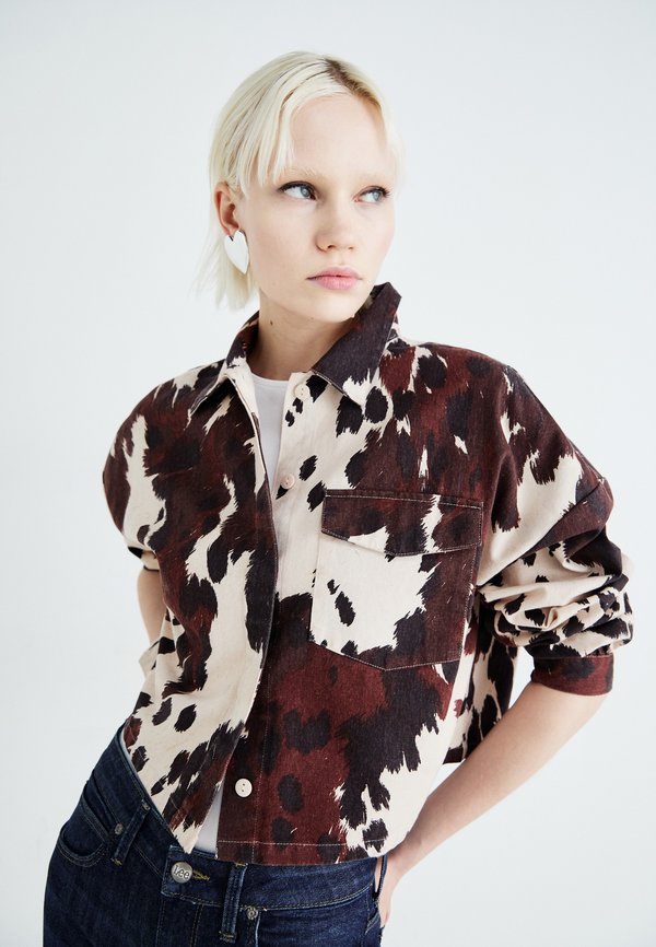 ONLCANNY BOXY  - Summer jacket - chocolate fondant2