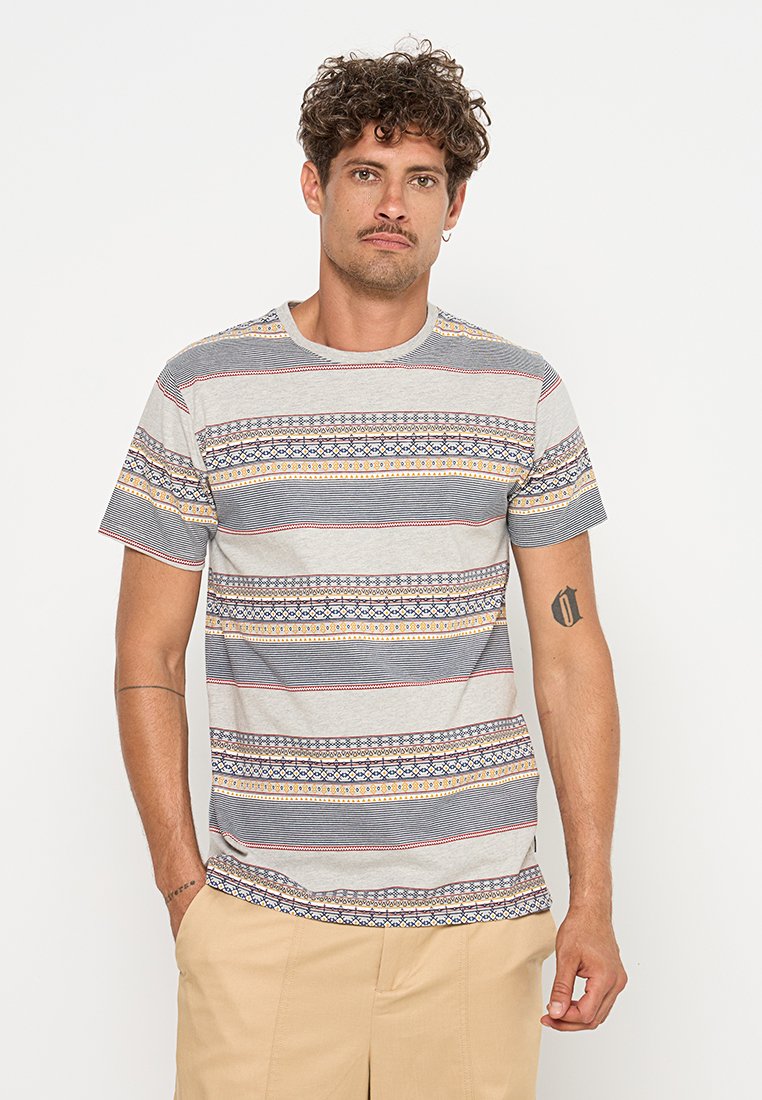 INDICODE JEANS T-shirt print lichtgrijs