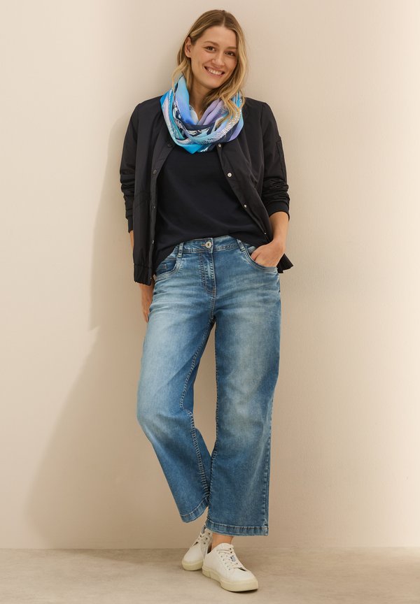 LOOP MIT FOLIENDETAILS - Schlauchschal - blau