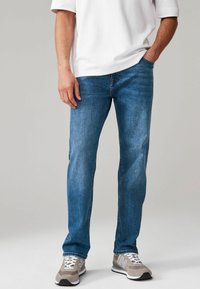Next VINTAGE STRETCH AUTHENTIC REGULAR FIT - Traperice ravnih nogavica - blue mid