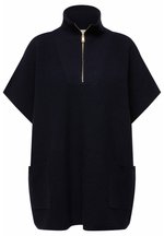 Ulla Popken Textured Navy Trousers