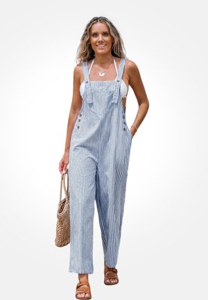 Cupshe Jumpsuit - dark blue white