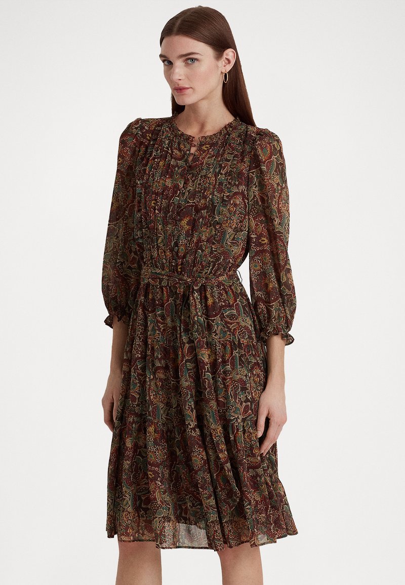 Lauren Ralph Lauren Petite WINDALEA DAY DRESS Day dress burgundy